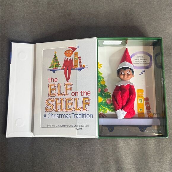 The Elf on the Shelf Christmas Tradition Book Set Brown Eyed Boy NEW - Picture 2 of 6